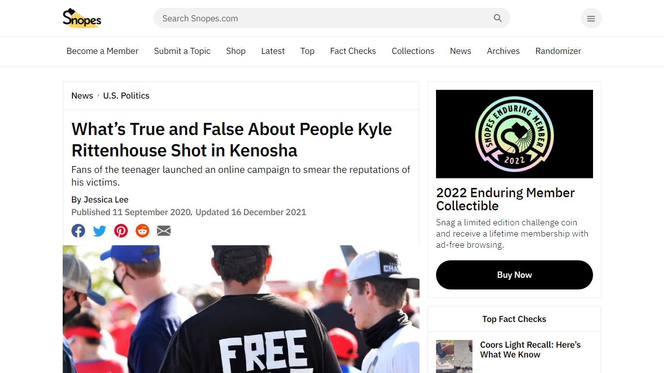 What’s True and False About People Kyle Rittenhouse Shot in Kenosha